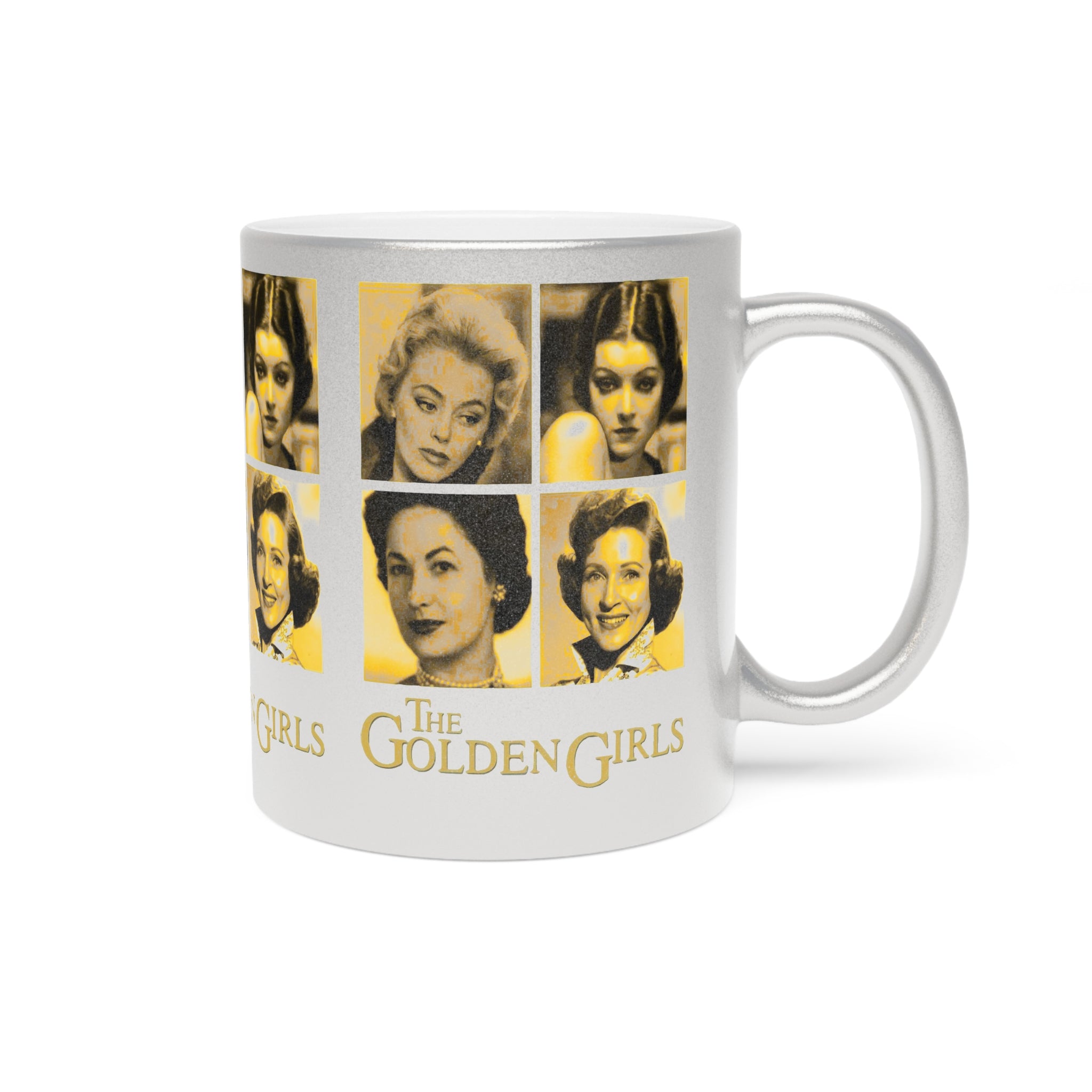 The Golden Girls 80's TV Show- Younger Years Metallic Mug (Silver\Gold) - Creations by Chris and Carlos